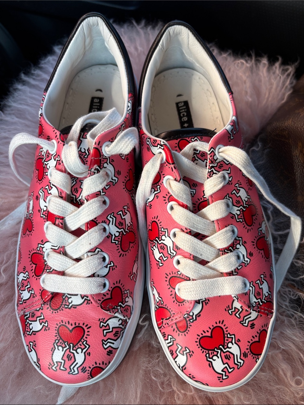 Alice + Olivia × Keith Haring Ezra Flatform Sneakers size 7/37